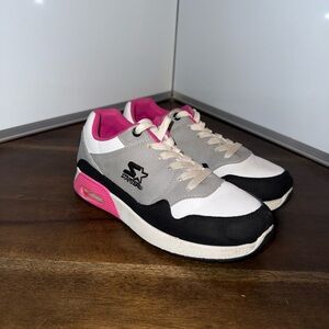 Starter Girls Athletic Shoes Size 3 Pink, White, Black And Gray